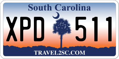SC license plate XPD511