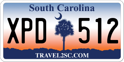 SC license plate XPD512