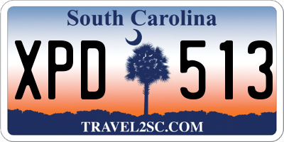 SC license plate XPD513