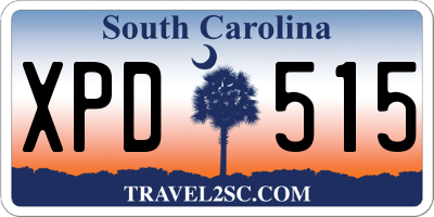 SC license plate XPD515
