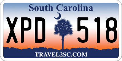 SC license plate XPD518
