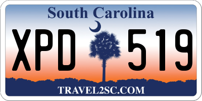 SC license plate XPD519