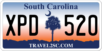 SC license plate XPD520