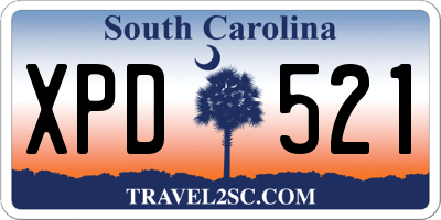 SC license plate XPD521