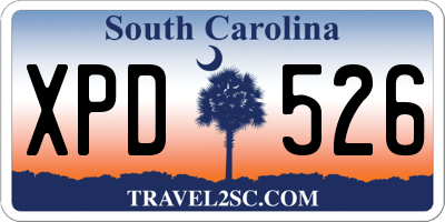 SC license plate XPD526
