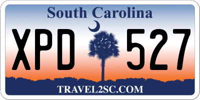 SC license plate XPD527