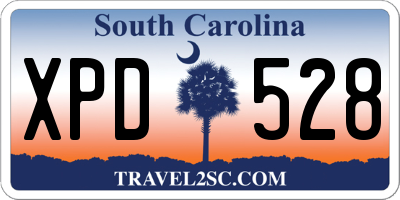 SC license plate XPD528