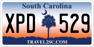 SC license plate XPD529