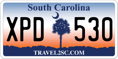 SC license plate XPD530