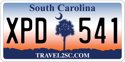 SC license plate XPD541