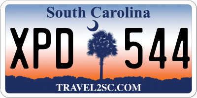 SC license plate XPD544
