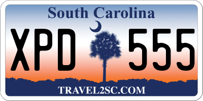 SC license plate XPD555