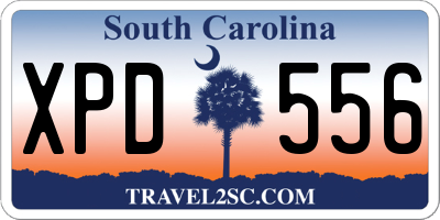 SC license plate XPD556