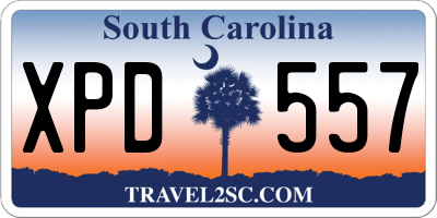 SC license plate XPD557