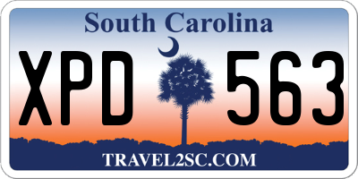 SC license plate XPD563