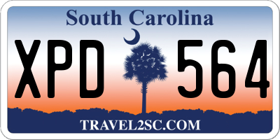 SC license plate XPD564