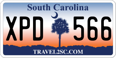 SC license plate XPD566