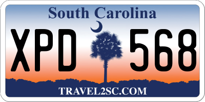 SC license plate XPD568