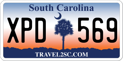 SC license plate XPD569