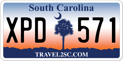 SC license plate XPD571