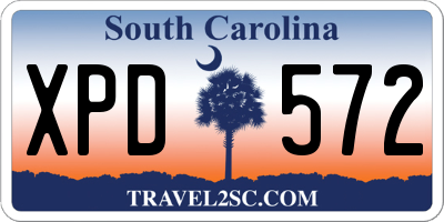 SC license plate XPD572