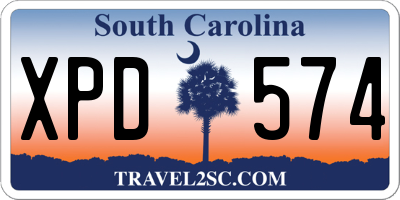 SC license plate XPD574