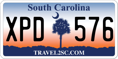 SC license plate XPD576