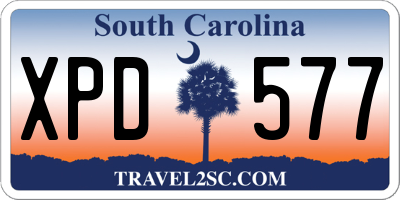 SC license plate XPD577