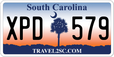 SC license plate XPD579