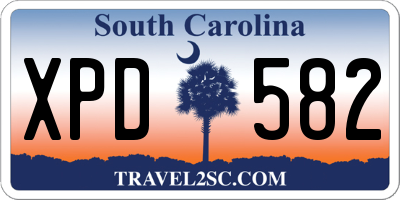 SC license plate XPD582