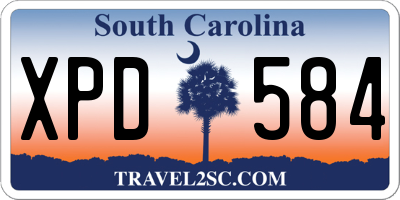 SC license plate XPD584