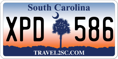 SC license plate XPD586