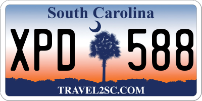 SC license plate XPD588