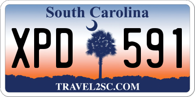 SC license plate XPD591