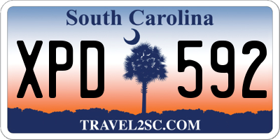 SC license plate XPD592