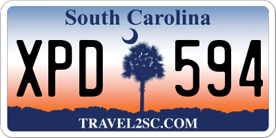 SC license plate XPD594