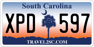 SC license plate XPD597