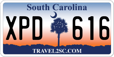 SC license plate XPD616
