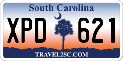 SC license plate XPD621