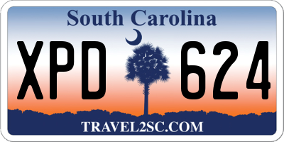 SC license plate XPD624