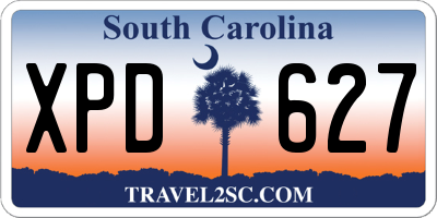 SC license plate XPD627