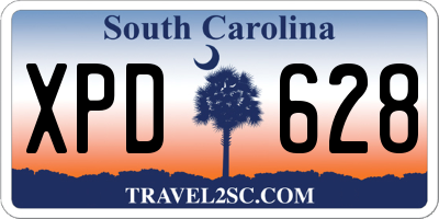SC license plate XPD628