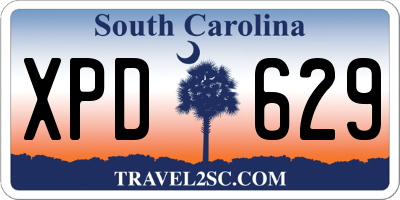 SC license plate XPD629
