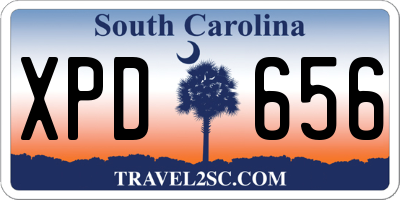 SC license plate XPD656