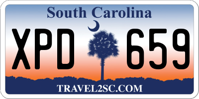 SC license plate XPD659