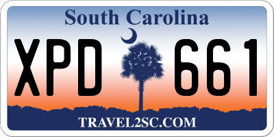 SC license plate XPD661