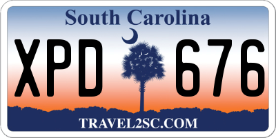 SC license plate XPD676
