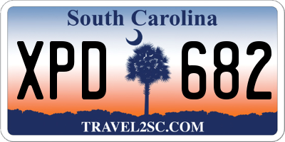 SC license plate XPD682