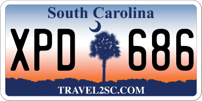 SC license plate XPD686