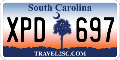 SC license plate XPD697